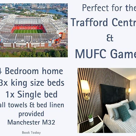 Waterside Mufc & Trafford Centre Townhouse 4 Bedroom Free Parking 맨체스터 외부 사진