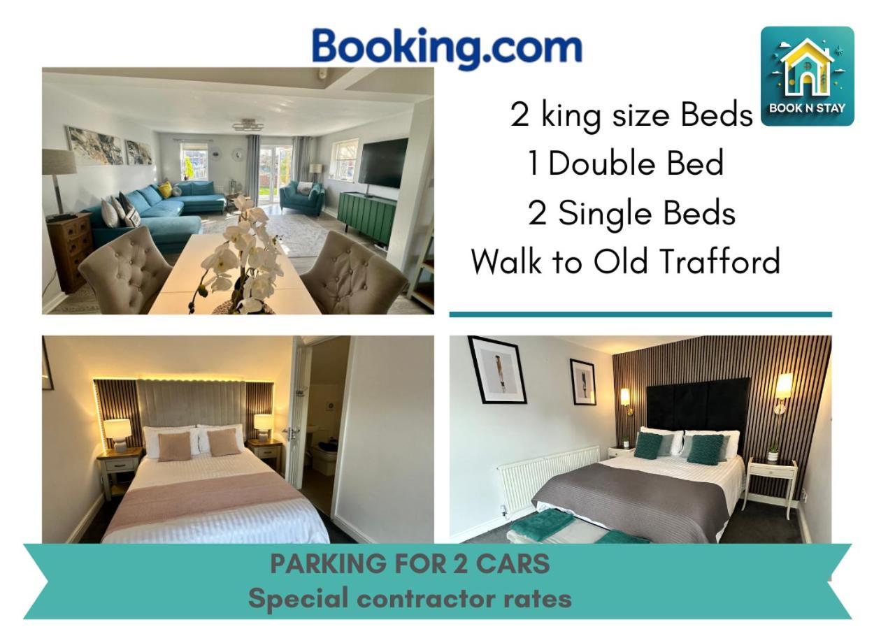 Waterside Mufc & Trafford Centre Townhouse 4 Bedroom Free Parking 맨체스터 외부 사진